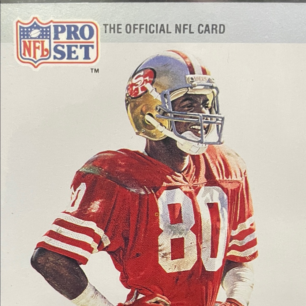 Pro Set NFL Card - Jerry Rice 49ers - Picture 5 of 5